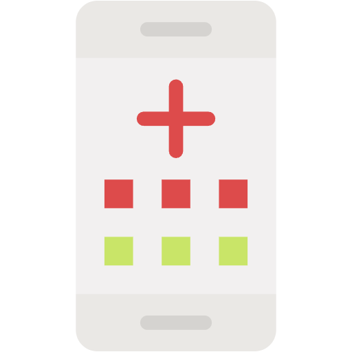 Free Emergency Call icon flat style
