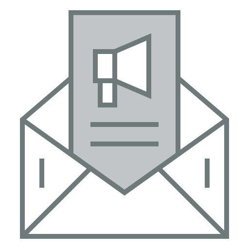Free email icon two-color style