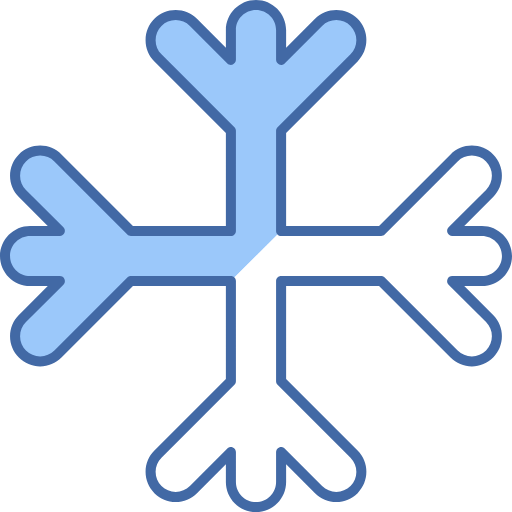 Free Snowflake icon two-color style