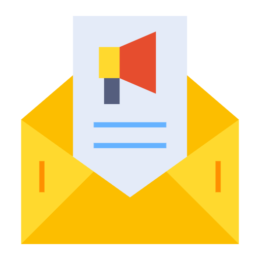Free email icon flat style
