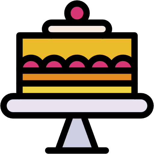 Free cake icon lineal-color style
