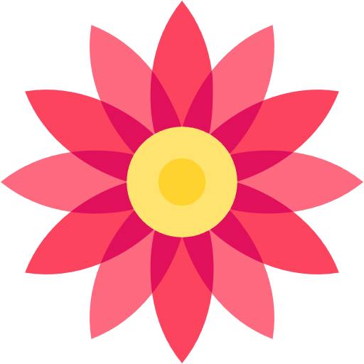 Free sunflower icon flat style