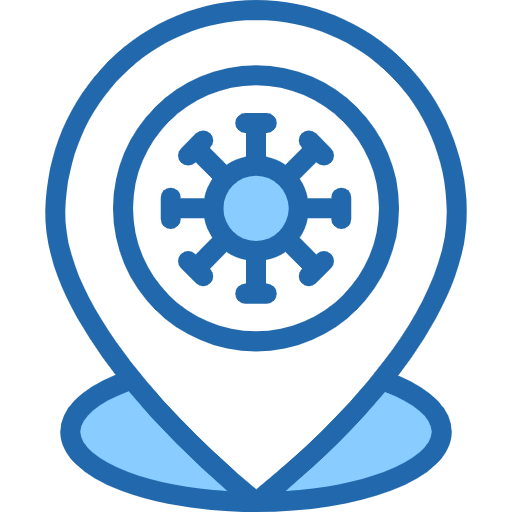 Free virus Area icon Two Color style