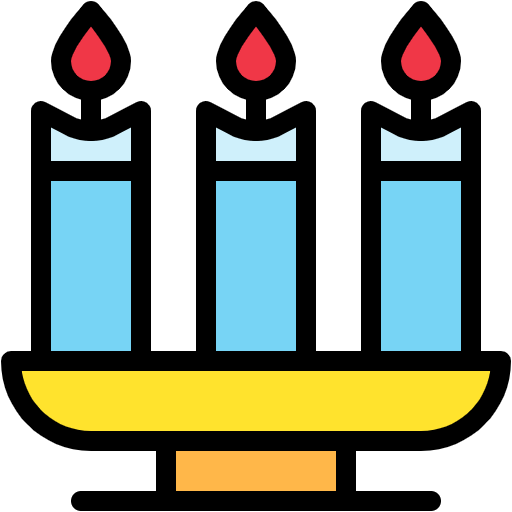 Free Candle icon lineal-color style