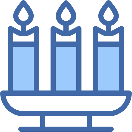 Free Candle icon two-color style