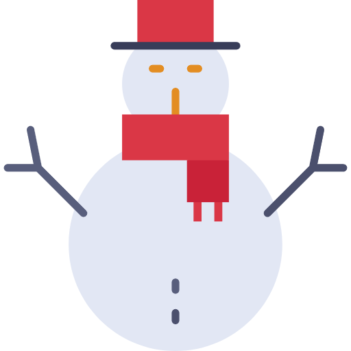 Free Snowman icon Flat style