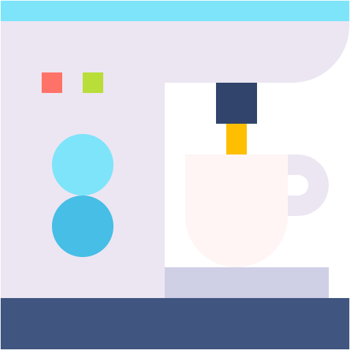 Free coffee icon flat style
