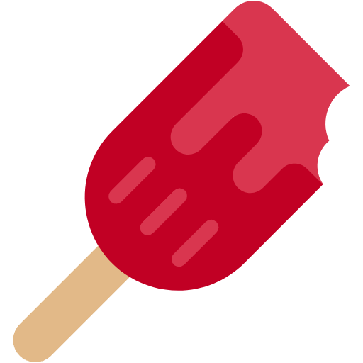 Free Popsicle icon flat style