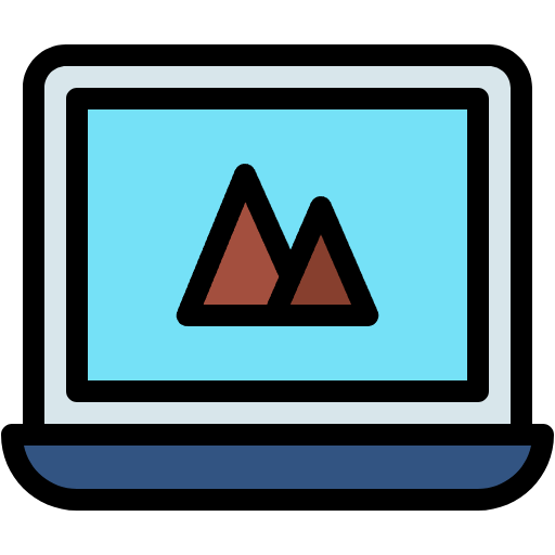 Free Laptop icon lineal-color style