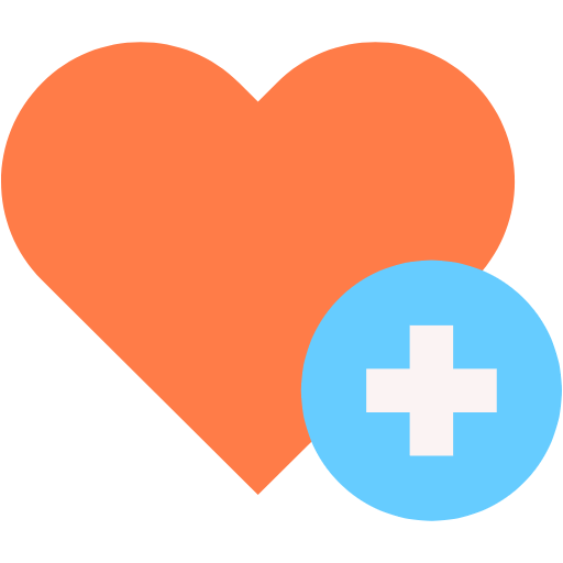 Free Heart icon flat style