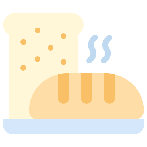 Free Ciabatta Bread icon Flat style