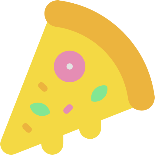 Free Pizza icon flat style