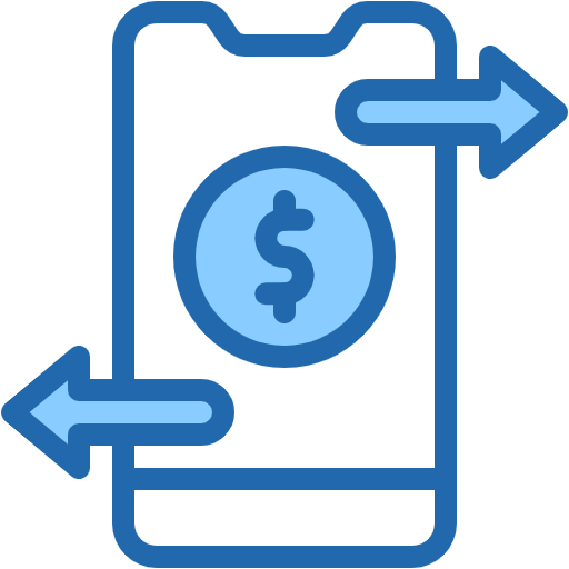 Free Transaction icon two-color style