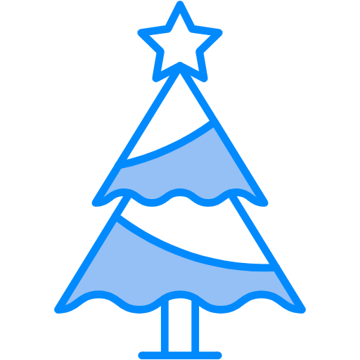 Free Christmas Tree icon Two Color style