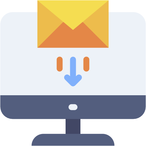 Free Email icon flat style