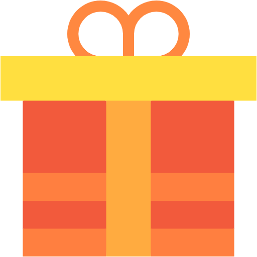 Free Gift Box icon Flat style