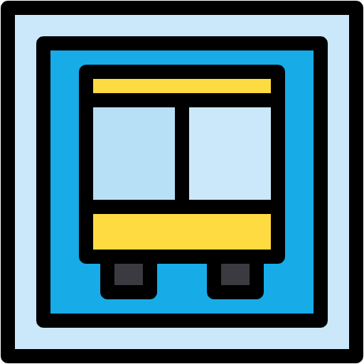 Free Bus icon lineal-color style