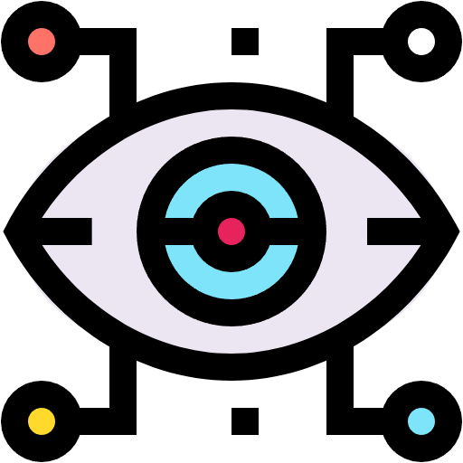 Free eye icon lineal-color style