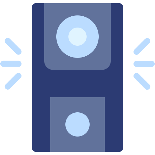 Free Door Bell icon flat style