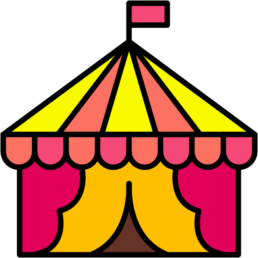 Free circus icon lineal-color style
