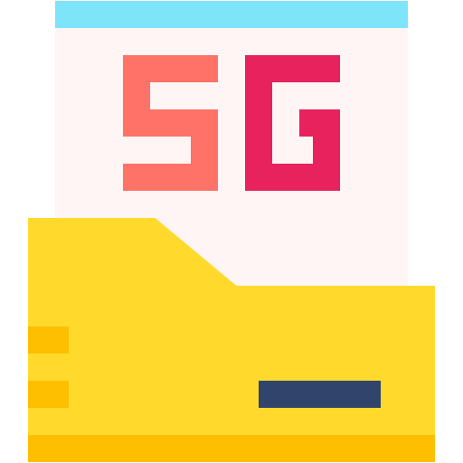 Free 5G Folder icon flat style
