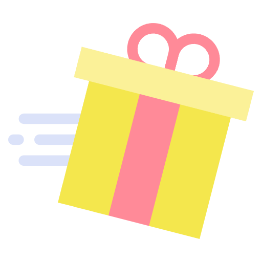 Free Gift icon flat style