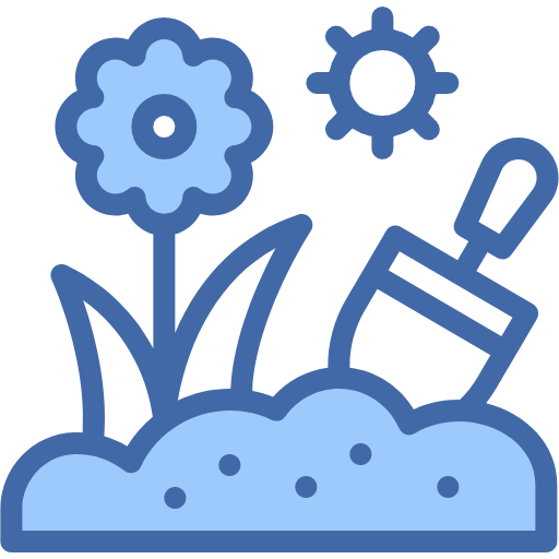 Free Gardening icon two-color style
