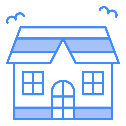 Free Fantasy House icon two-color style