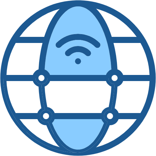 Free Network icon two-color style
