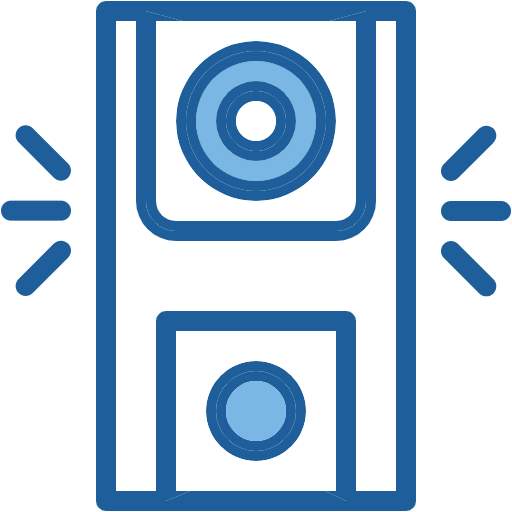 Free Door Bell icon Two Color style