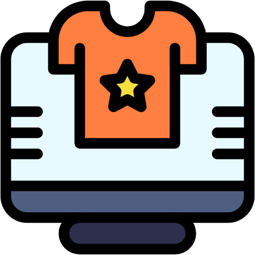 Free T-Shirt Shopping icon Lineal Color style