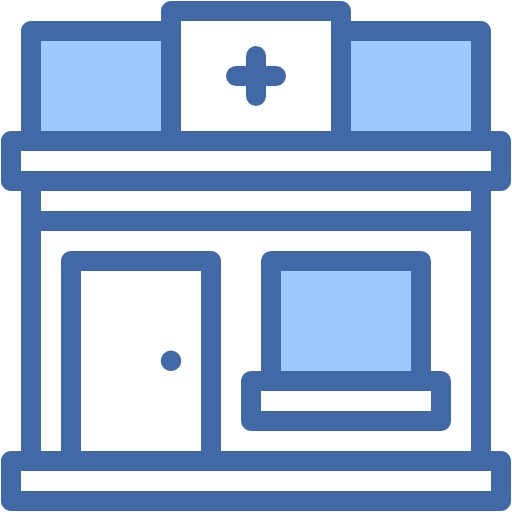 Free Pharmacy icon two-color style