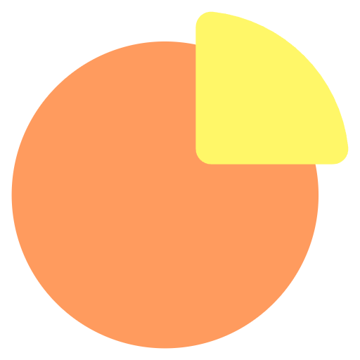 Free Pie Chart icon Flat style
