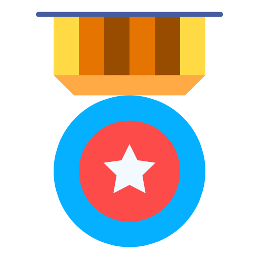 Free Army Award icon flat style