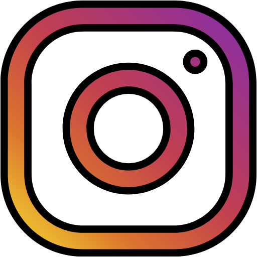 Free Instagram icon lineal-color style