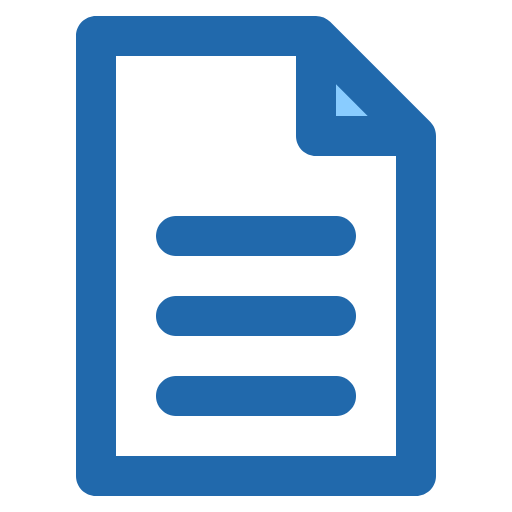 Free Document icon two-color style