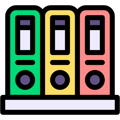 Free archive icon lineal-color style