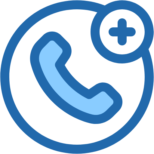 Free Add Call icon two-color style