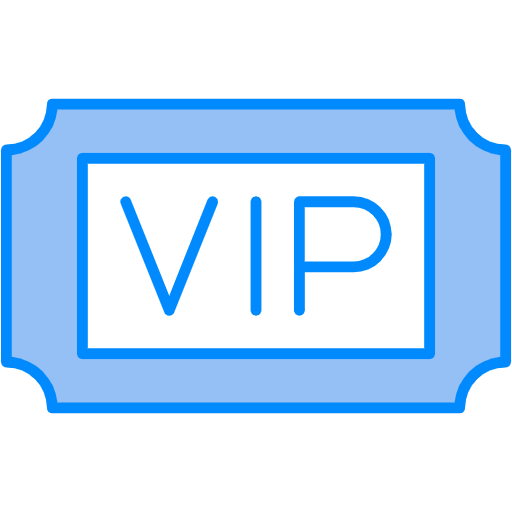 Free Vip Ticket icon Two Color style