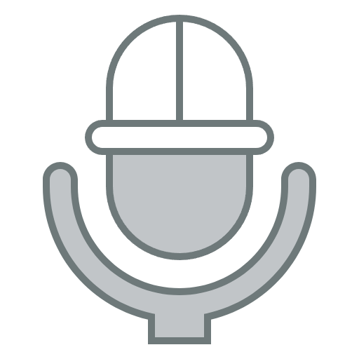Free microphone icon two-color style