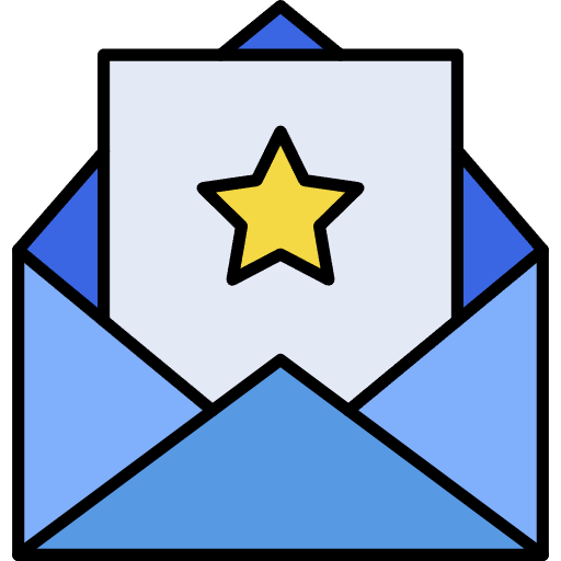 Free Email Invite icon Lineal Color style