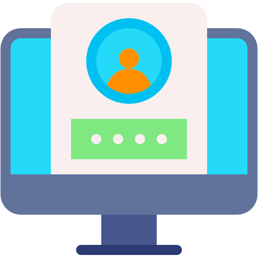 Free Account icon Flat style