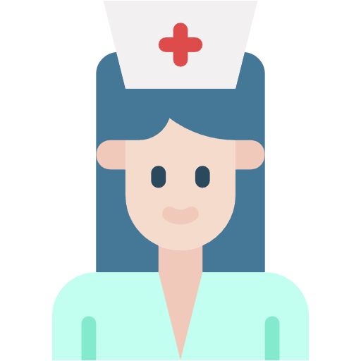 Free Nurse icon flat style
