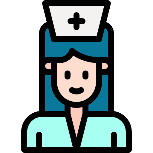 Free Nurse icon lineal-color style