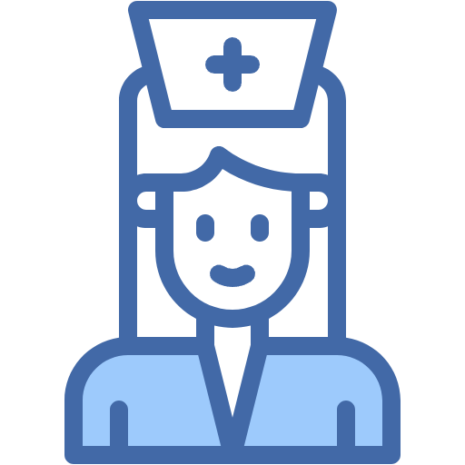 Free Nurse icon two-color style