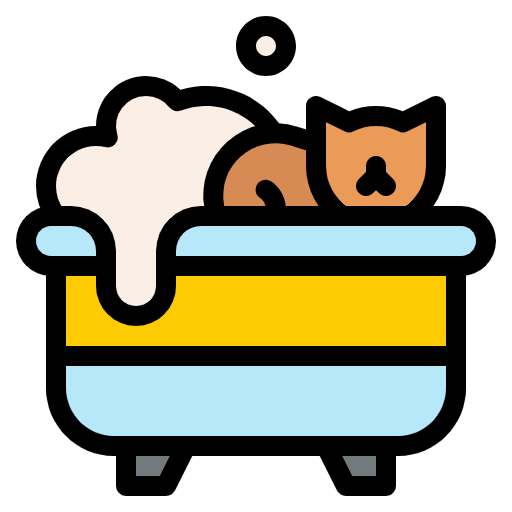 Free Bathtub icon lineal-color style