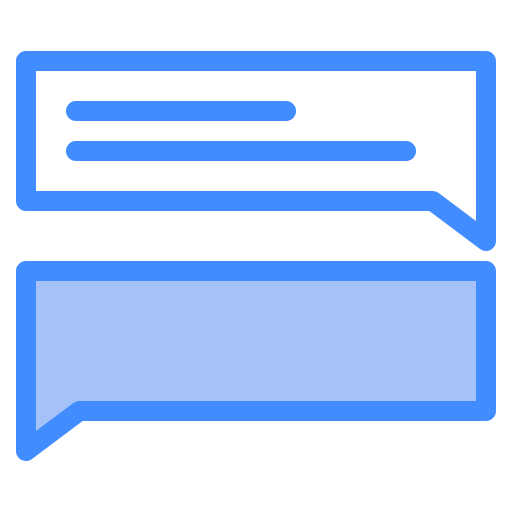 Free chat icon two-color style