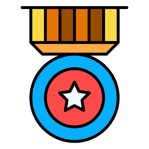 Free Army Award icon lineal-color style