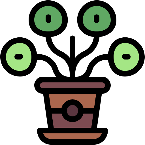 Free Pilea icon lineal-color style