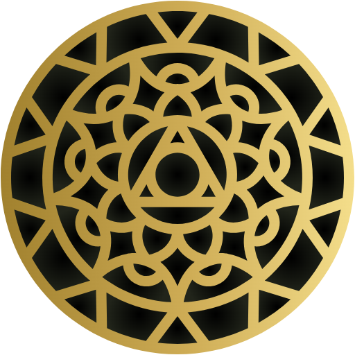 Free Mandala icon two-color style